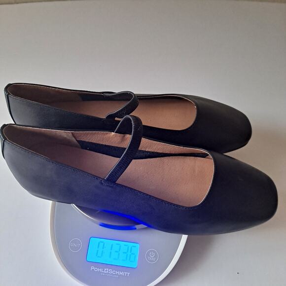 NWOB Madewell Greta Leather Mary Jane Ballet Flat Shoes Black Women's Size 8.5M - Picture 15 of 15